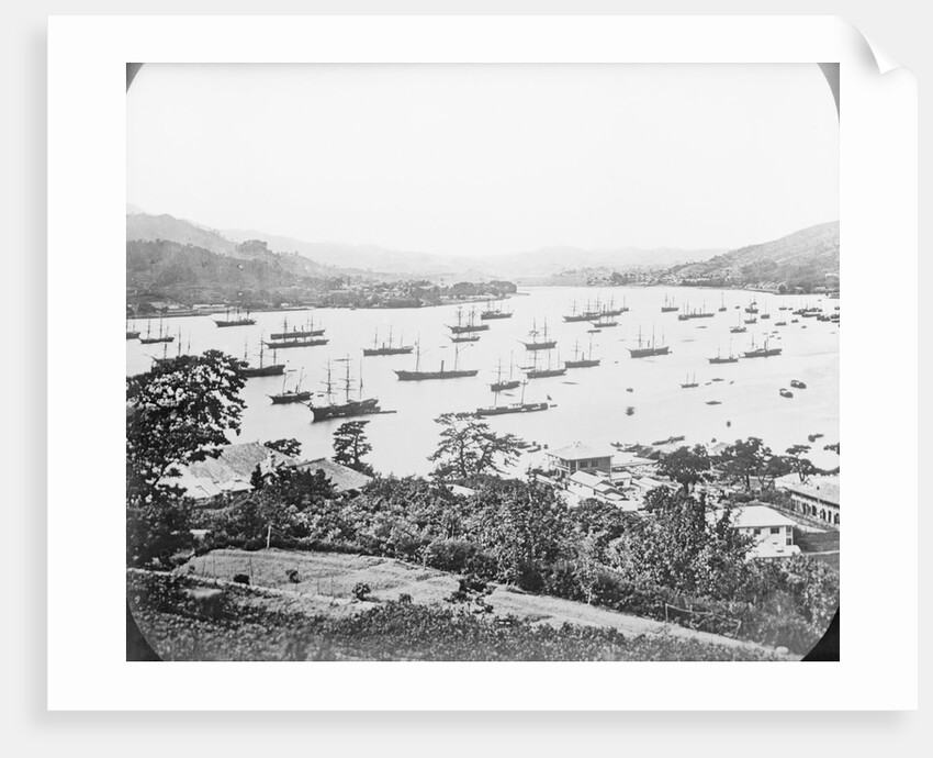 Boats in Nagasaki Harbor by Anonymous