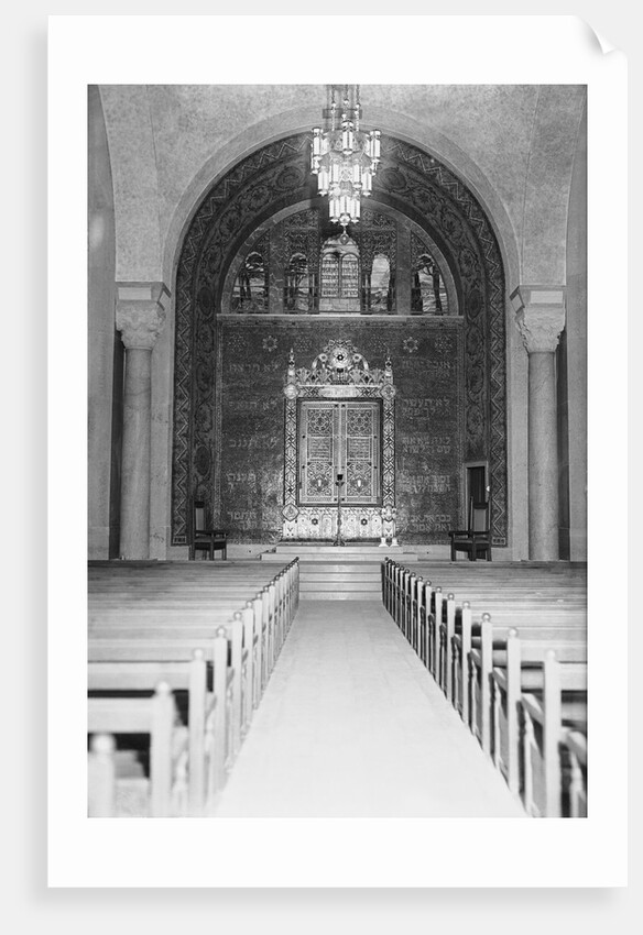 Interior View of the Temple Emanuel by Anonymous