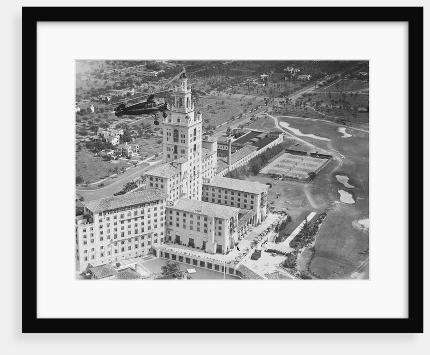 Autogiro Flying Over Miami by Anonymous