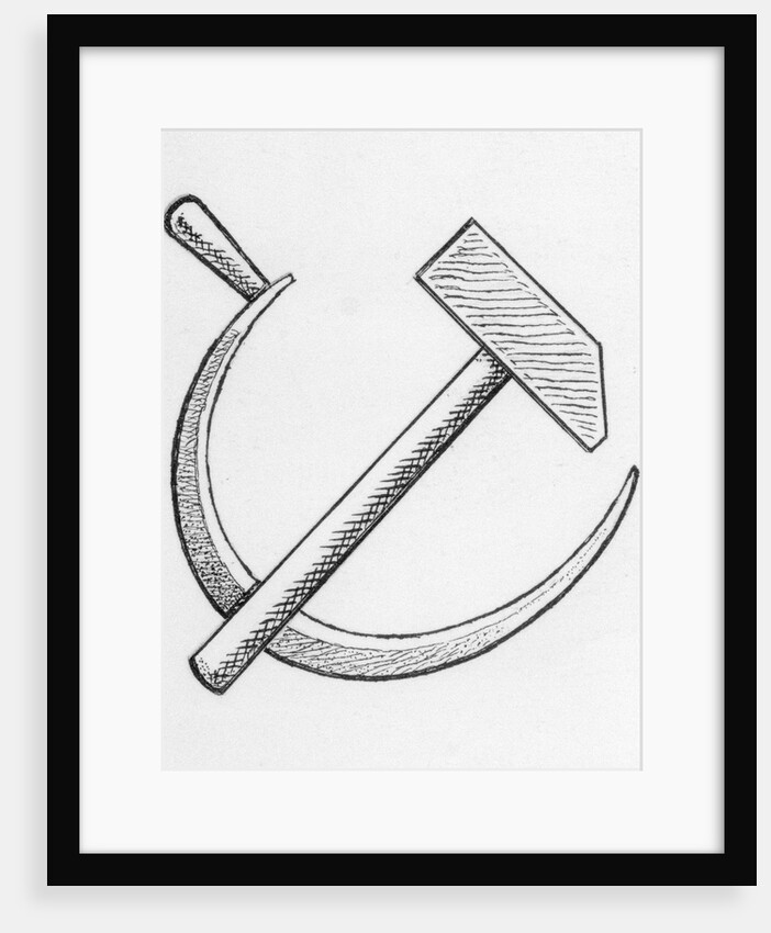 Communist Emblem of the Hammer and Sickle by Anonymous
