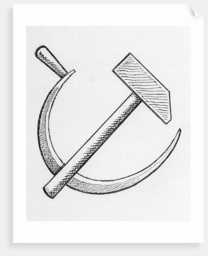 Communist Emblem of the Hammer and Sickle by Anonymous