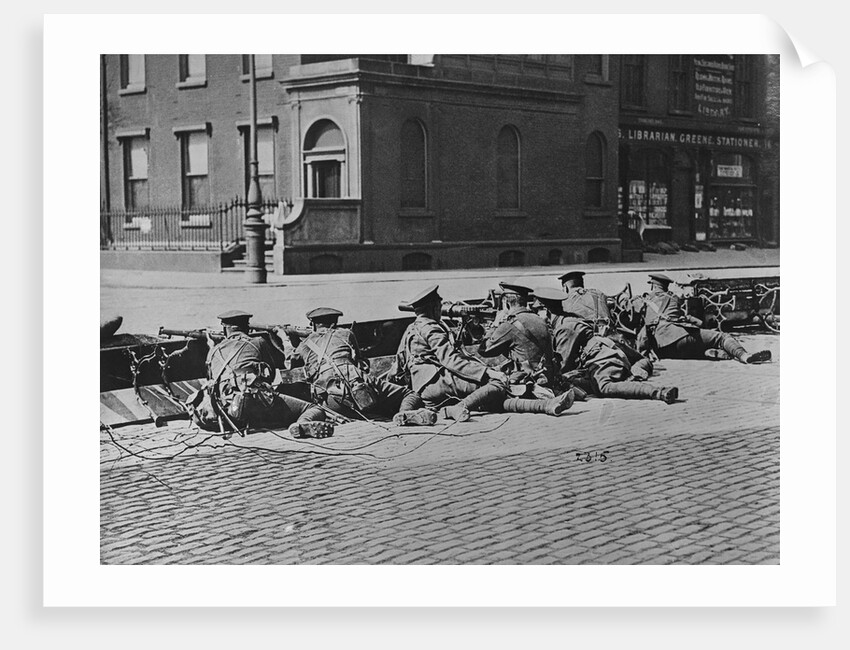 British Troops Seal-Off Dublin Streets during"Troubles" by Anonymous