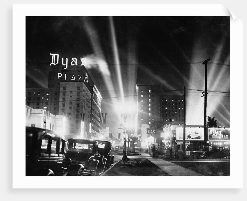 Hollywood Boulevard at Night by Anonymous