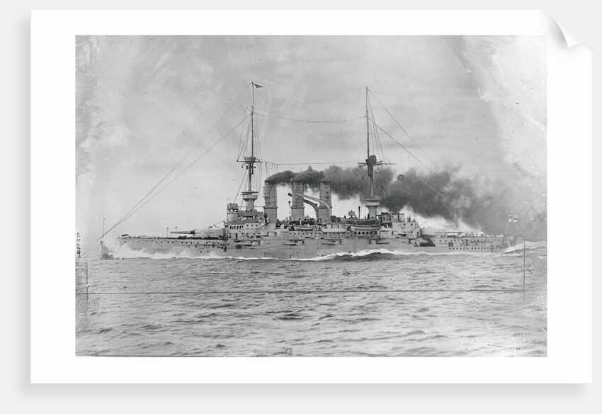 German Battleship Being Sunk by Anonymous