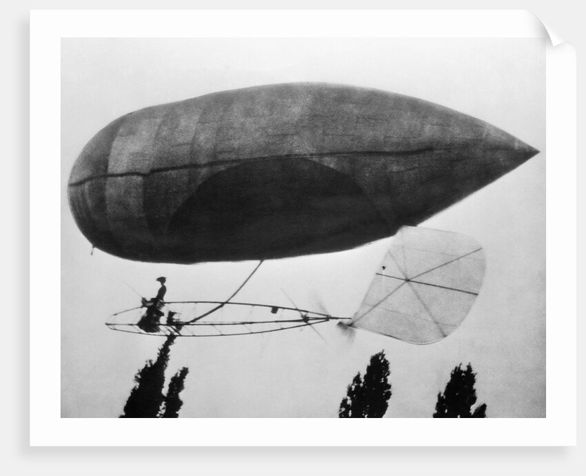 First Woman to Fly on Airship by Anonymous