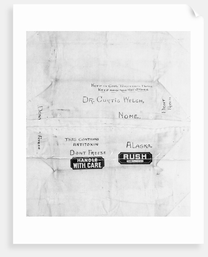 Mailing Package for Diphtheria Serum by Anonymous