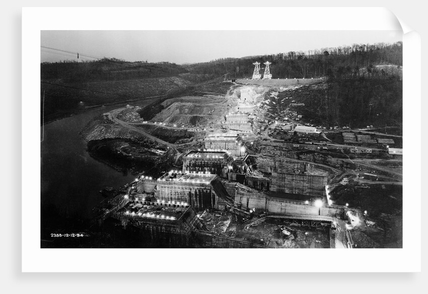 Norris Dam Being Built by Anonymous