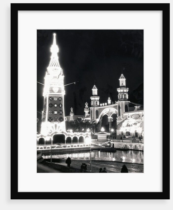 View of Luna Park at Night by Anonymous