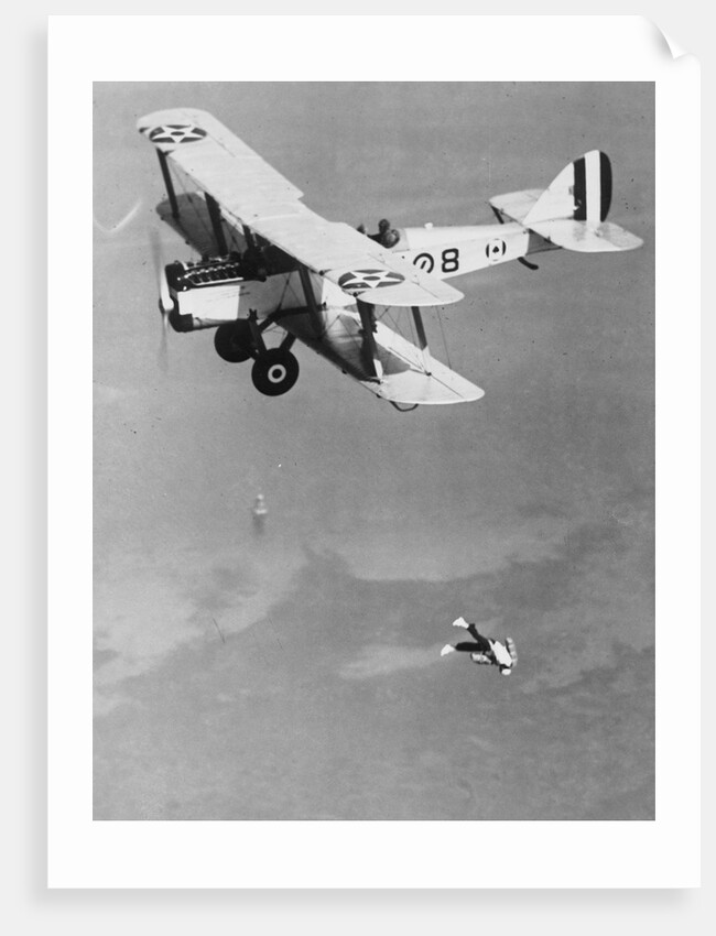 Man Jumping from Airplane by Anonymous