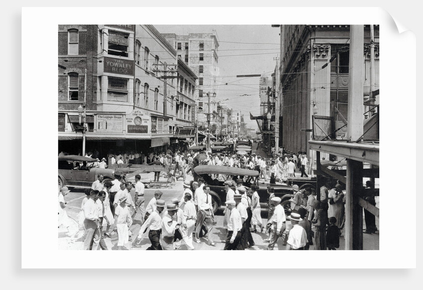 Pedestrians and Motorists on Miami Street by Anonymous