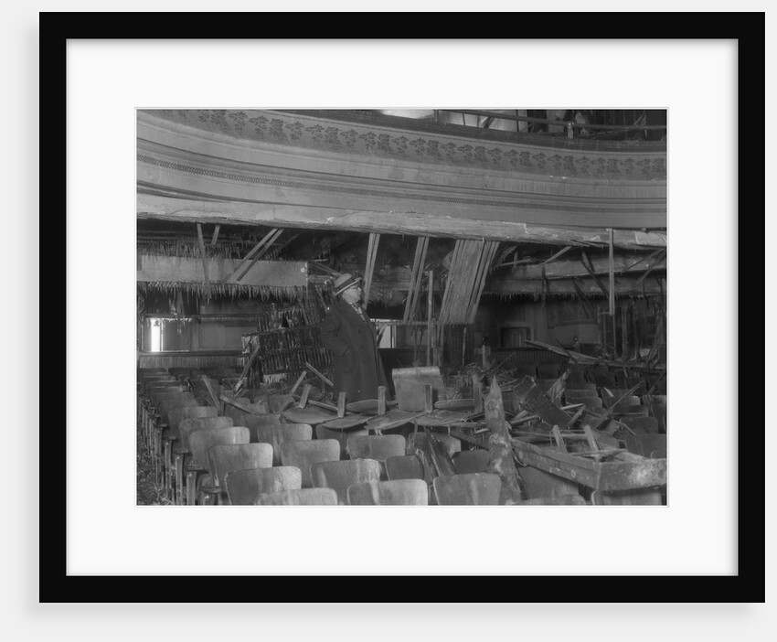 Inspector Viewing Ruins of Theater by Anonymous