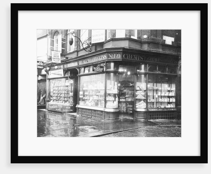 Old Drugstore in London by Anonymous