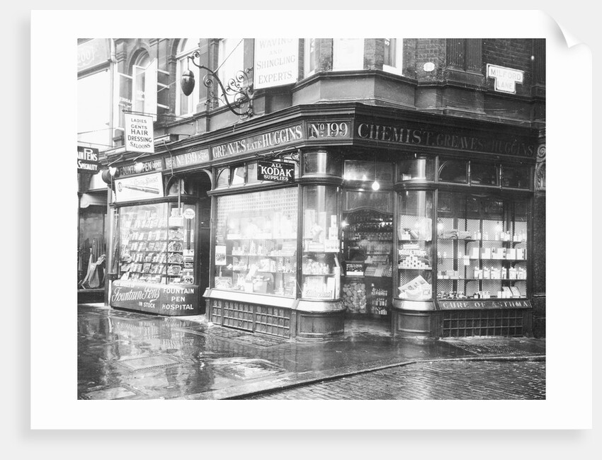 Old Drugstore in London by Anonymous