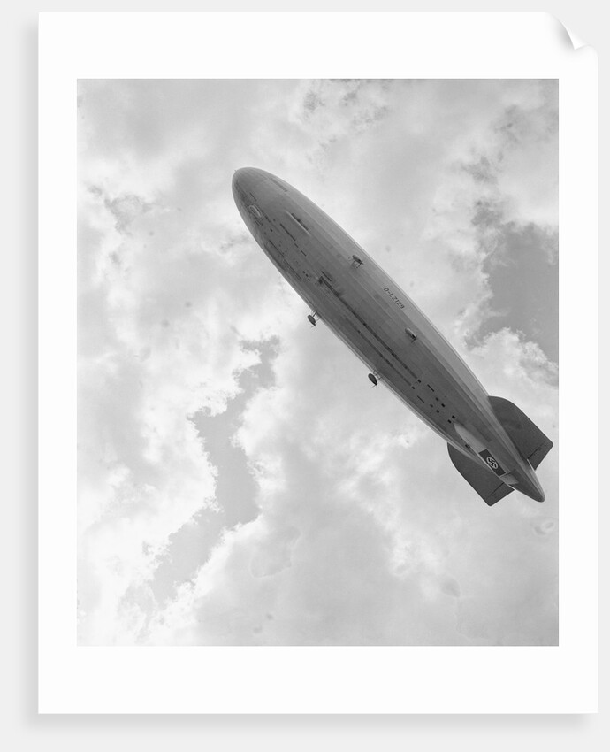 View of Hindenburg Dirigible Before Explosion by Anonymous