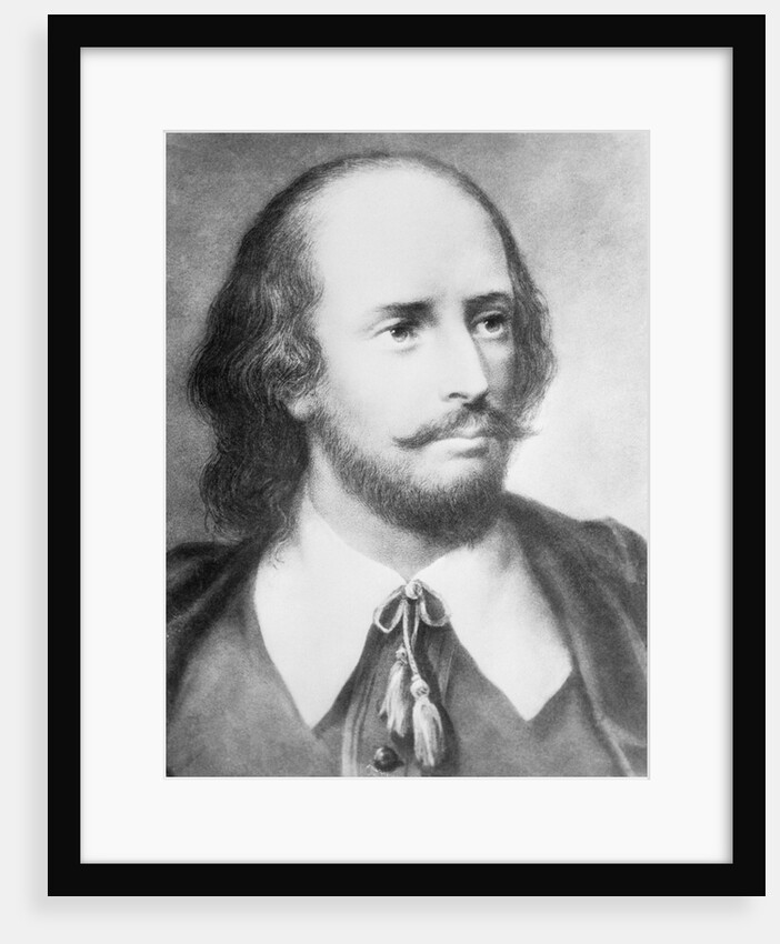 Illustrated Portrait of William Shakespeare by Anonymous