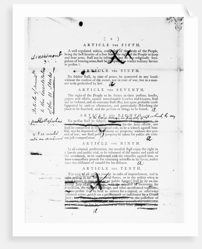 Page Two of Bill of Rights by Anonymous