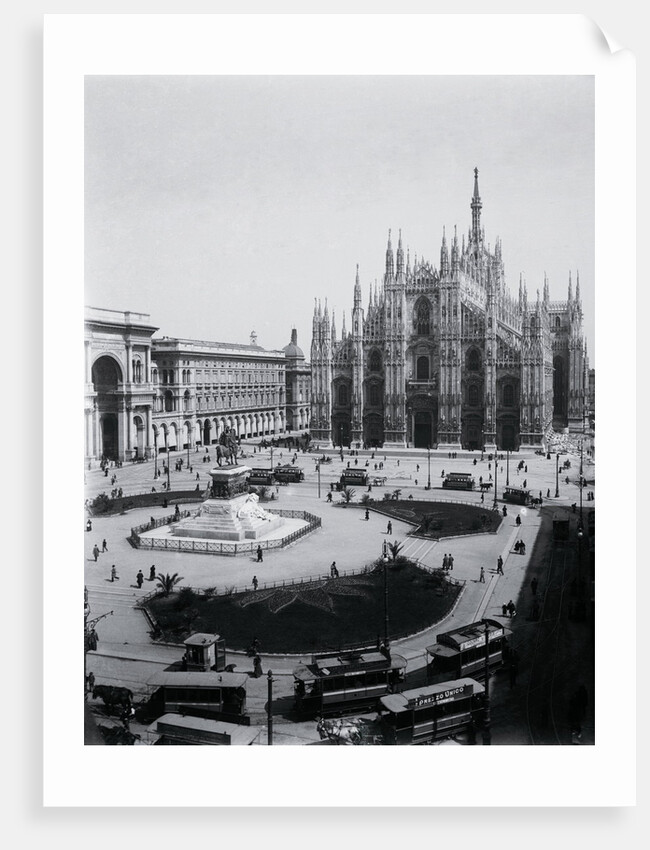 View of Piazza del Duomo and Cathedral by Anonymous
