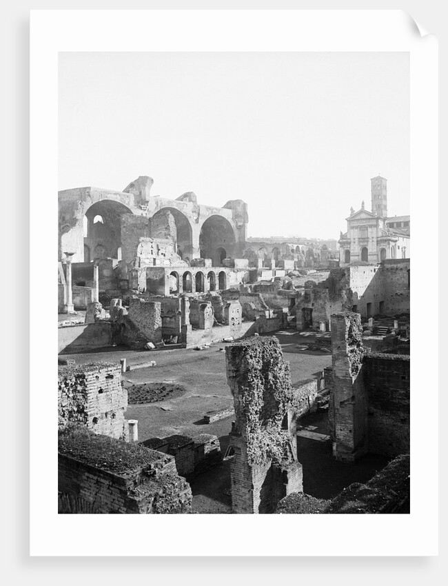 View of Basilica of Constantine Ruins by Anonymous