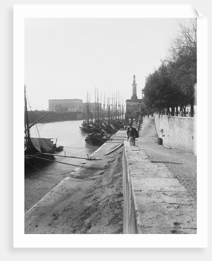 Porto de Ripa Grande on Tiber River by Anonymous