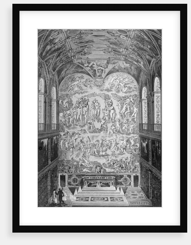 Interior View of Elaborate Painting and Ceiling by Anonymous