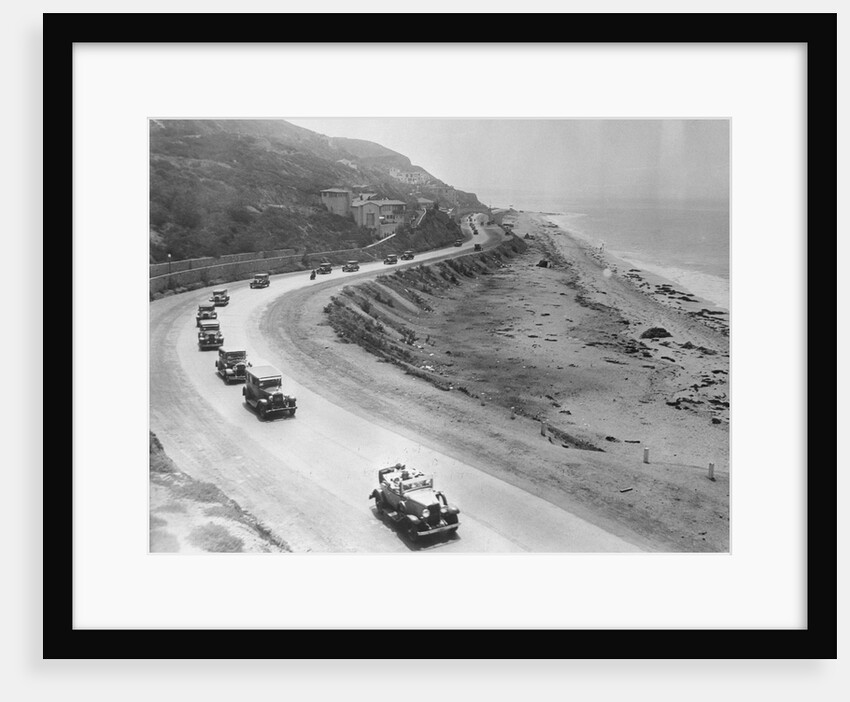 Automobiles Driving Along a Highway by Anonymous