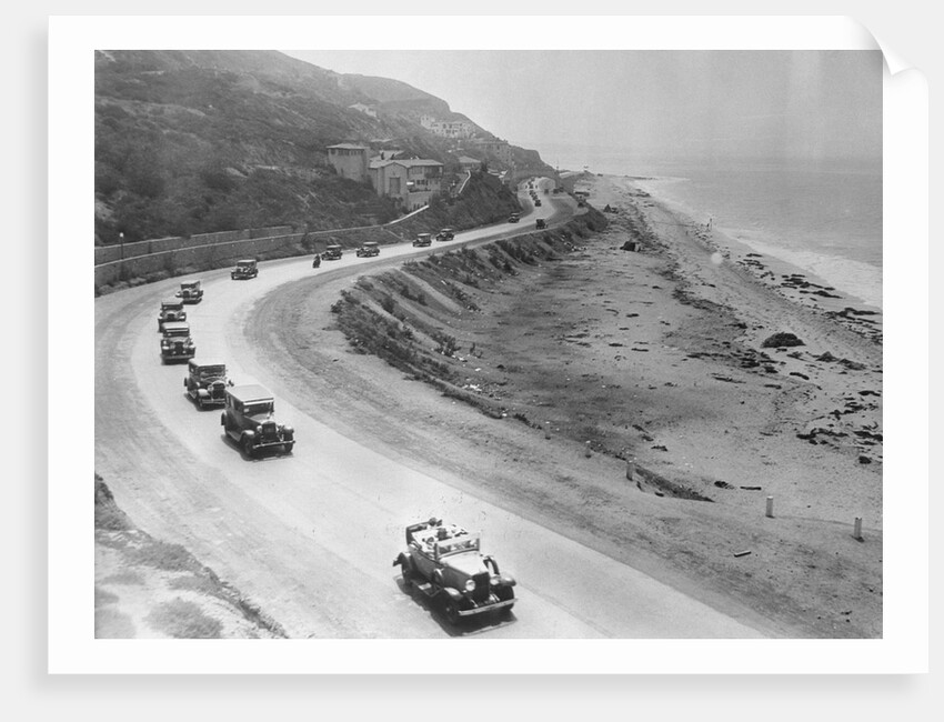 Automobiles Driving Along a Highway by Anonymous
