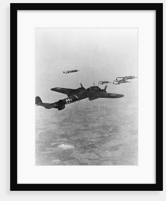 German War Planes Flying Together by Anonymous