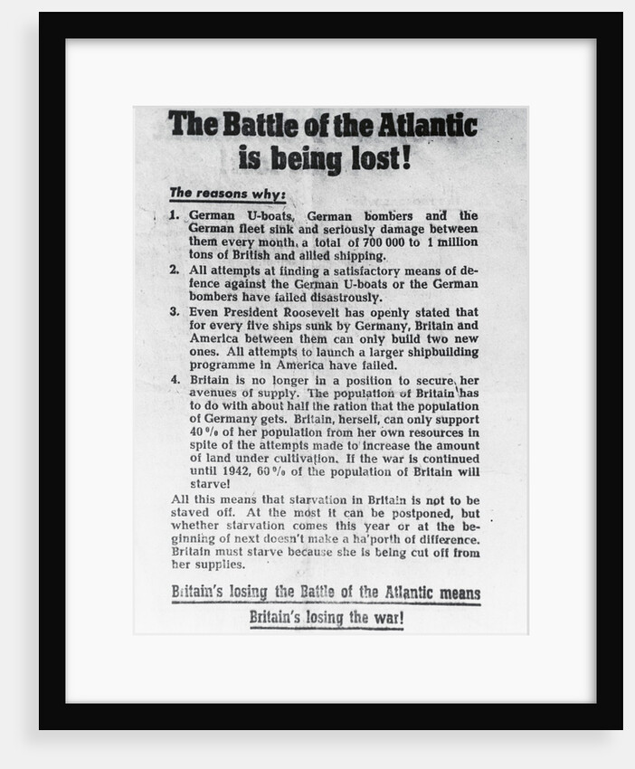 German Propaganda Leaflet by Anonymous