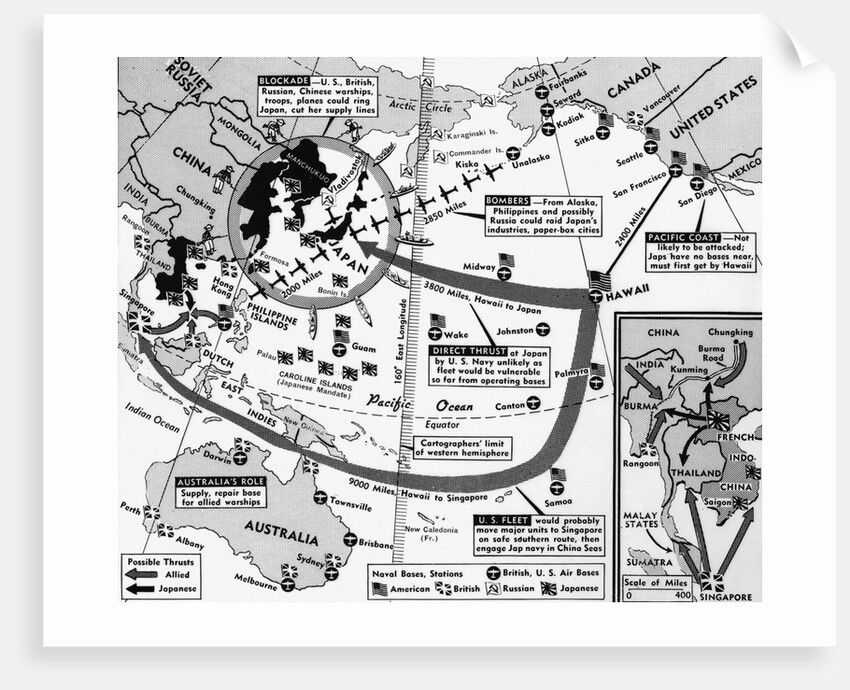 Map of Blockade on Japan by Anonymous