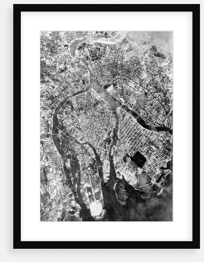 Aerial View of Leningrad from Scout Planes by Anonymous