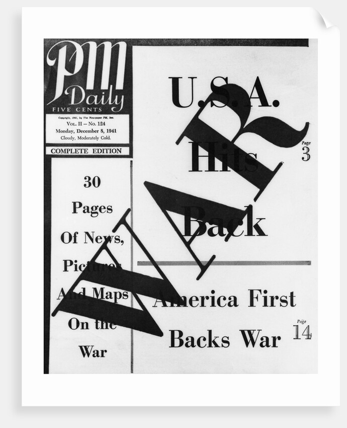 PM Daily on United States Backing War Against Japanese by Anonymous