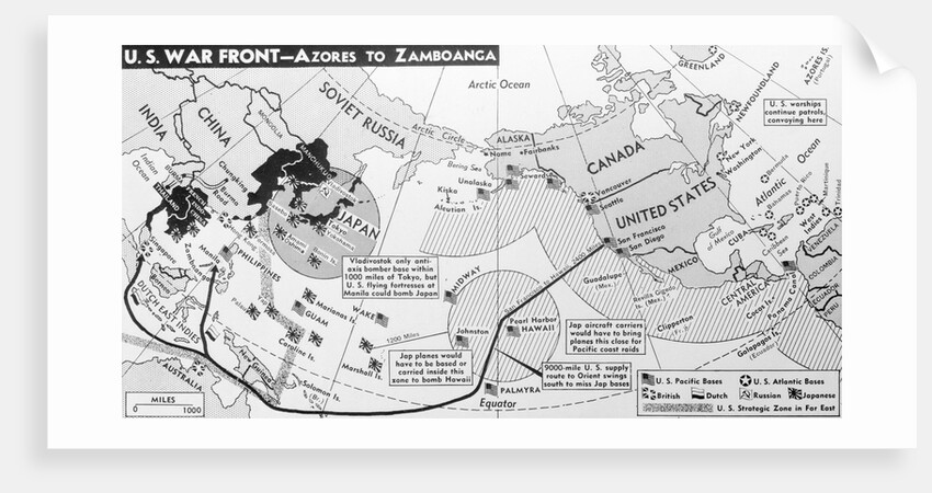 Map of the U.S. Front by Anonymous