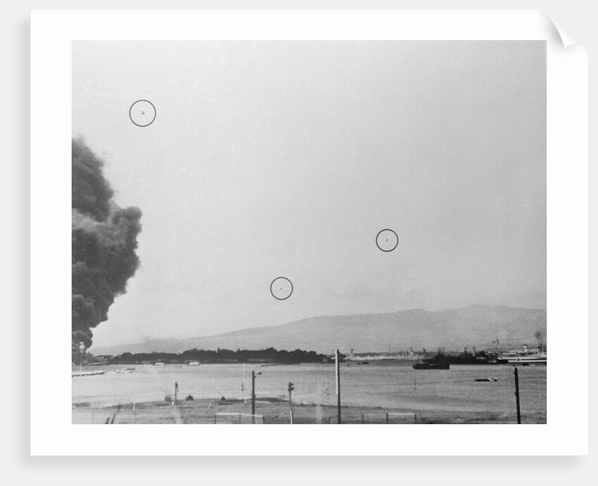 Japanese Planes Attacking Pearl Harbor by Anonymous