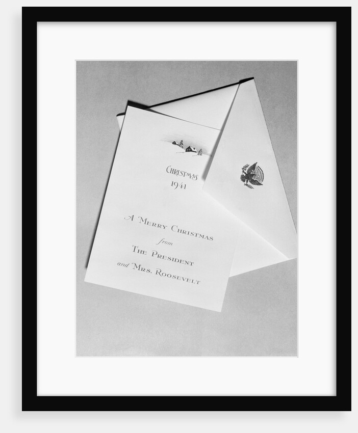 View of a Christmas Card by Anonymous