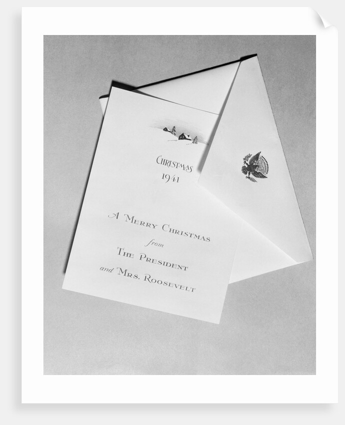 View of a Christmas Card by Anonymous