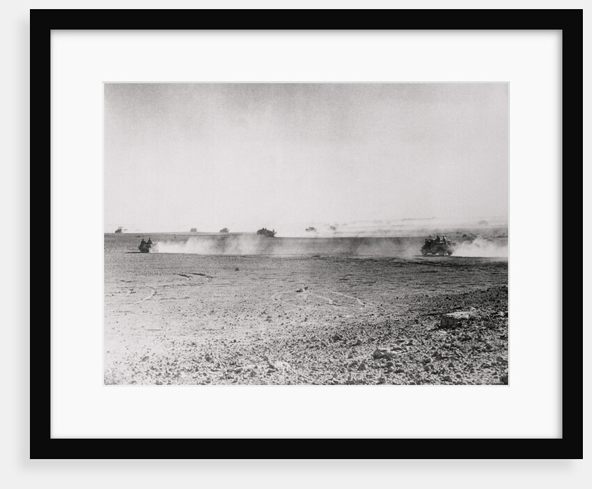 Distant View of Soldiers Walking to Destination by Anonymous
