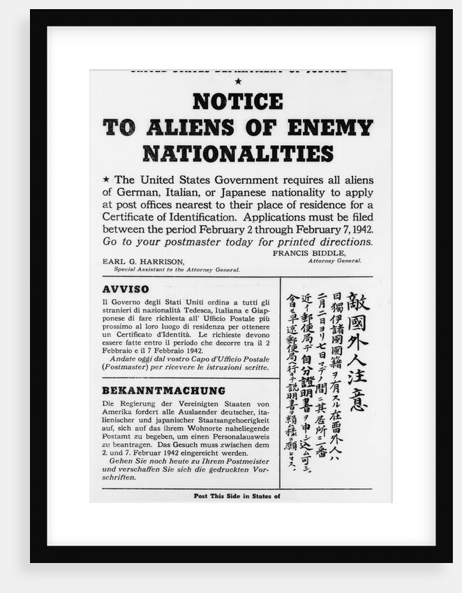 Poster for Non-Citizen Registration by Anonymous