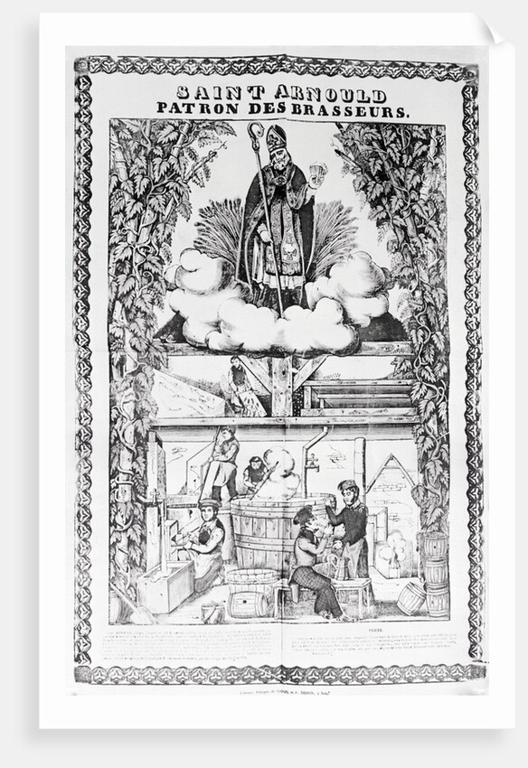 Religious Print Celebrating Beer by Anonymous