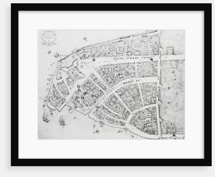 Map of New York in 1660 by Anonymous