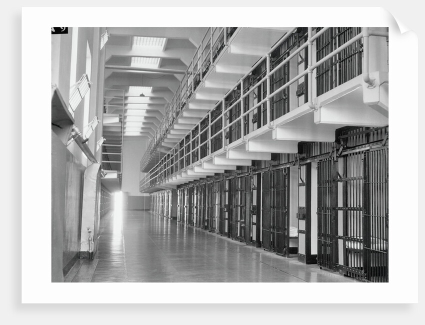Interior View of Alcatraz Prison by Anonymous