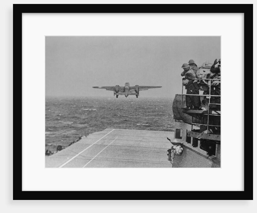Doolittle Raid on Tokyo,B-25 Leaves USS Hornet by Anonymous