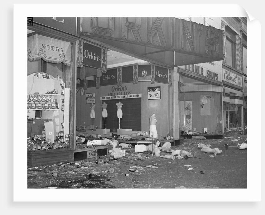 View of Looted Street by Anonymous