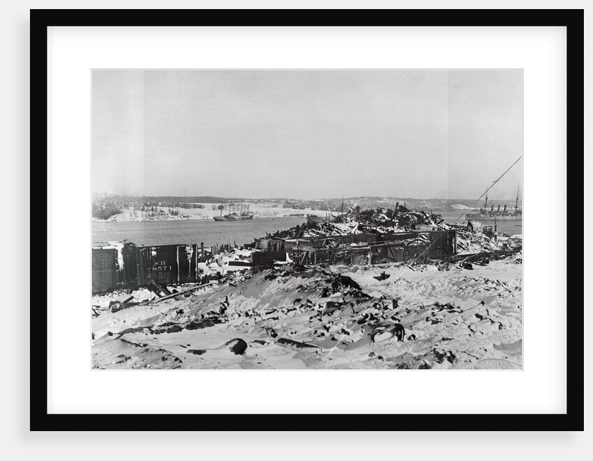 Halifax After Ship Explosion on Harbor by Anonymous