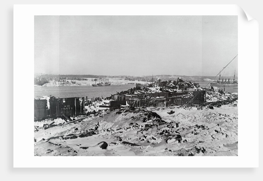 Halifax After Ship Explosion on Harbor by Anonymous