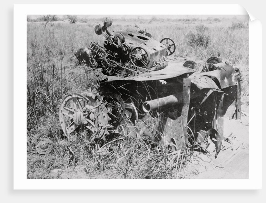 Destroyed Army Tanks by Anonymous