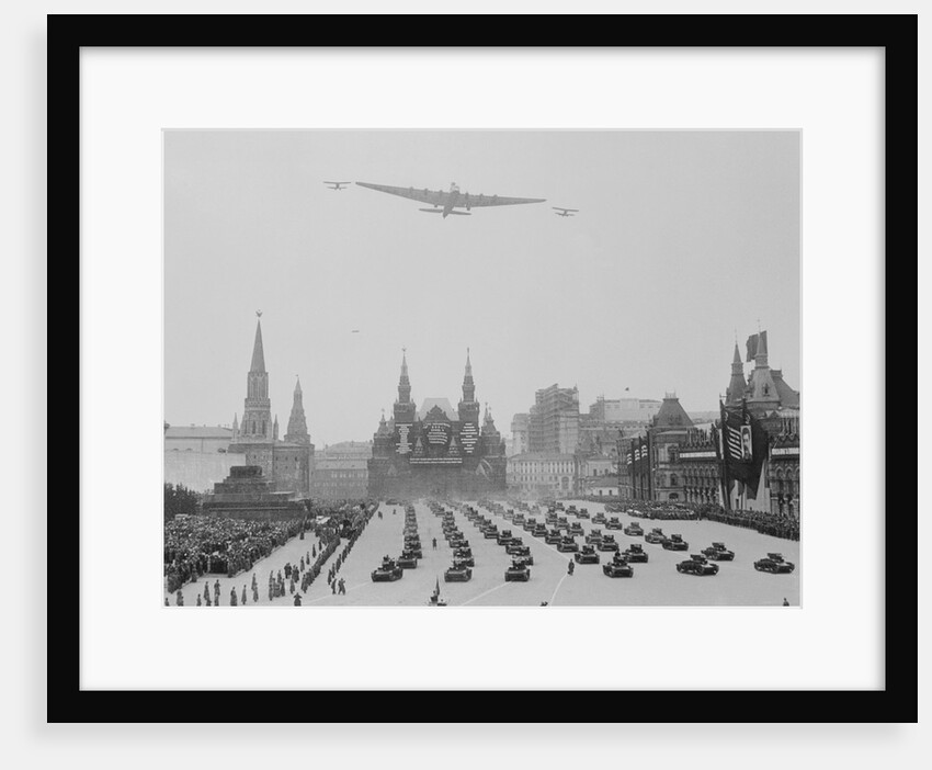 Planes Flying over May Day Parade by Anonymous