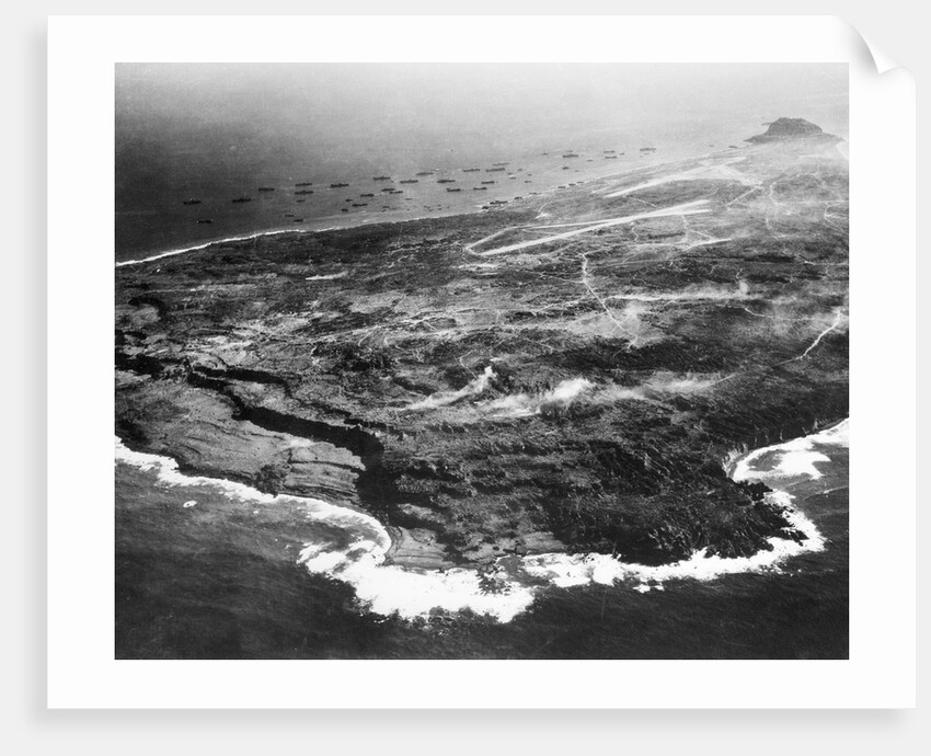 Aerial View of Iwo Jima by Anonymous