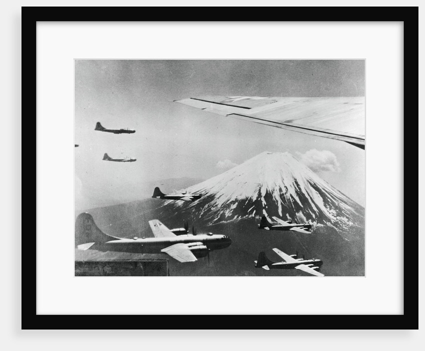 Airplanes Flying near Mountain Peak by Anonymous