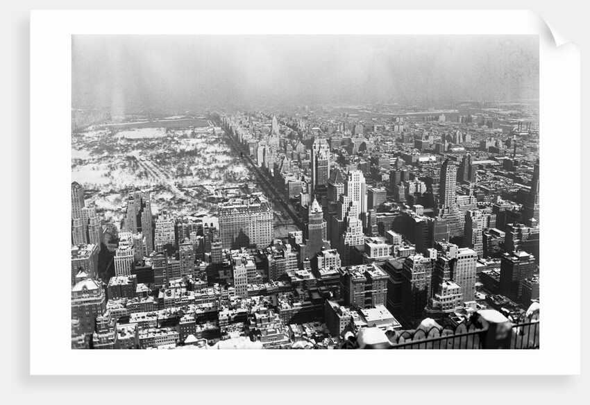 Overhead View of New York City by Anonymous