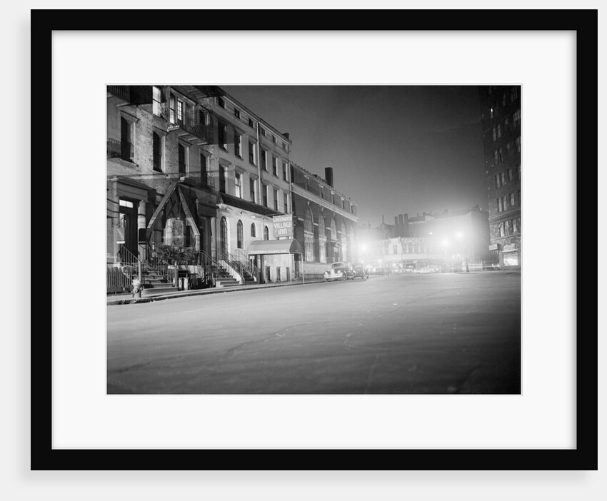 View of Street in Greenwich Village by Anonymous